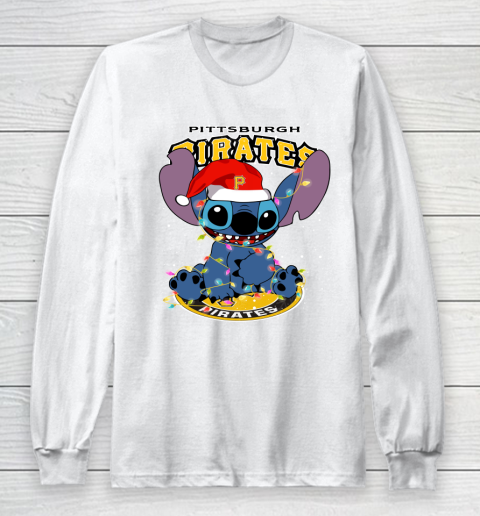 Pittsburgh Pirates MLB noel stitch Baseball Christmas Long Sleeve T-Shirt