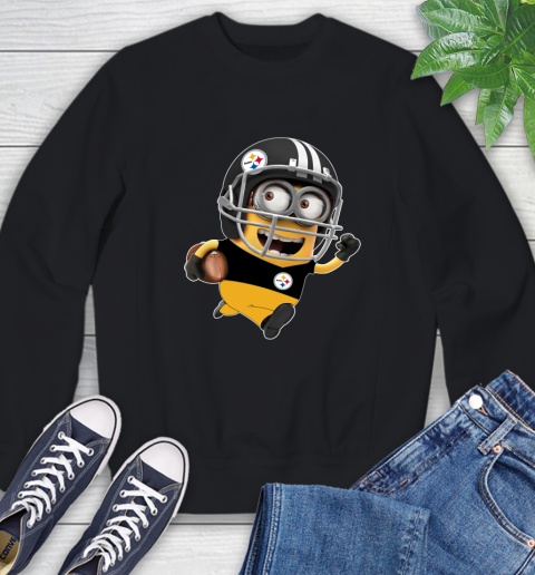 NFL Pittsburgh Steelers Minions Disney Football Sports Sweatshirt 2
