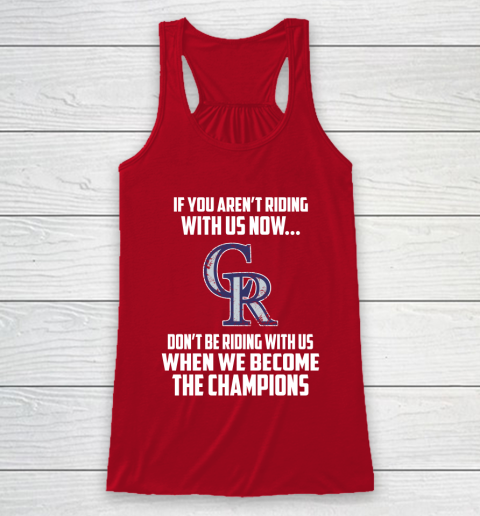 MLB Colorado Rockies Baseball We Become The Champions Racerback Tank 4