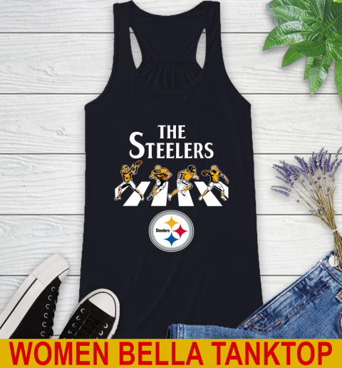 NFL Football Pittsburgh Steelers The Beatles Rock Band Shirt Racerback Tank 8