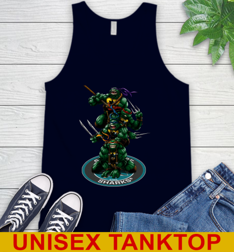NHL Hockey San Jose Sharks Teenage Mutant Ninja Turtles Shirt Tank Top 3