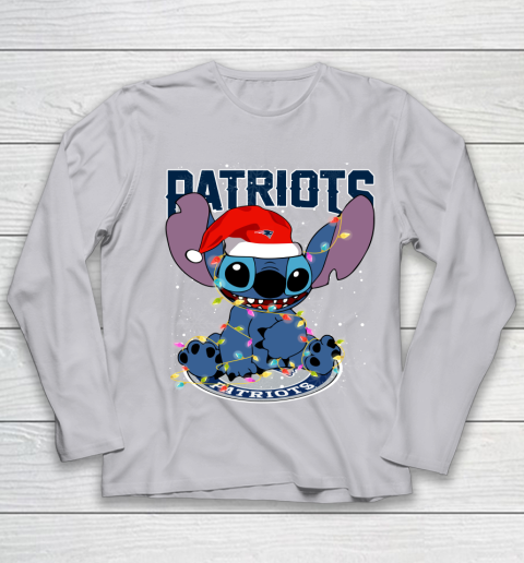 New England Patriots NFL Football noel stitch Christmas Youth Long Sleeve 3