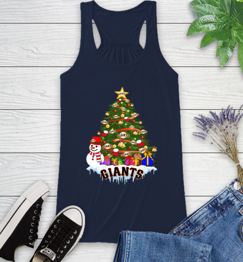 San Francisco Giants Merry Christmas MLB Baseball Sports Racerback Tank - Image 13