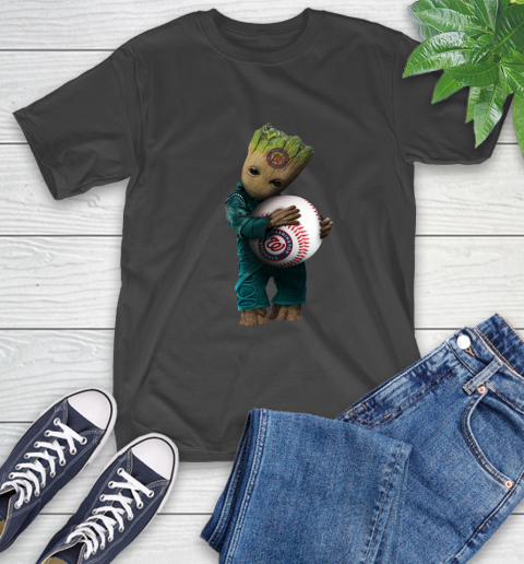 MLB Groot Guardians Of The Galaxy Baseball Sports Washington Nationals T-Shirt 2