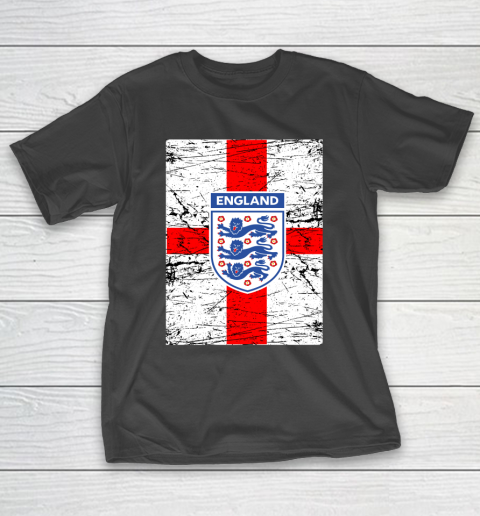 Three Lions On A Shirt European Football England Flag Football Euro T-Shirt