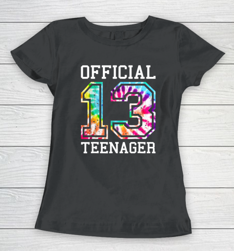 Tie Dye Official Teenager 13th Birthday Shirt For Girls Boys T Shirt Women's T-Shirt