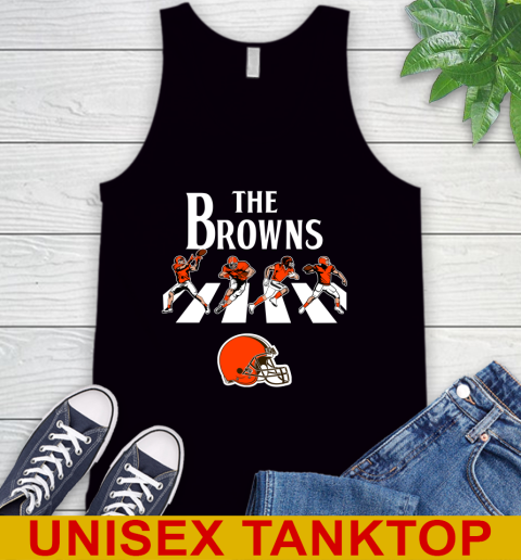 NFL Football Cleveland Browns The Beatles Rock Band Shirt Tank Top