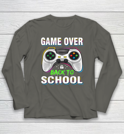 Back to School Funny Game Over Teacher Student Long Sleeve T-Shirt 4