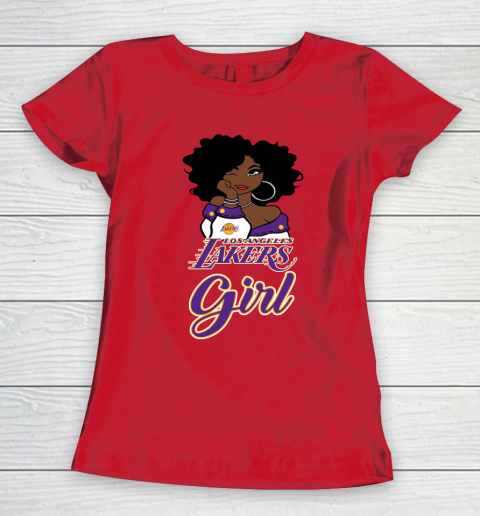 Los Angeles Lakers Girl NBA Women's T-Shirt 10