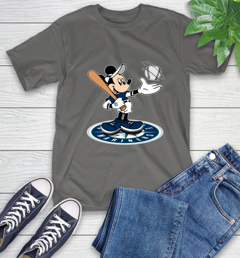 MLB Baseball Seattle Mariners Cheerful Mickey Disney Shirt T-Shirt 10
