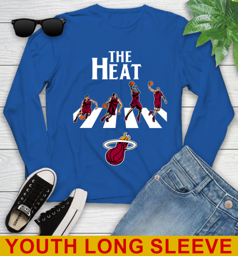 NBA Basketball Miami Heat The Beatles Rock Band Shirt Youth Long Sleeve 10