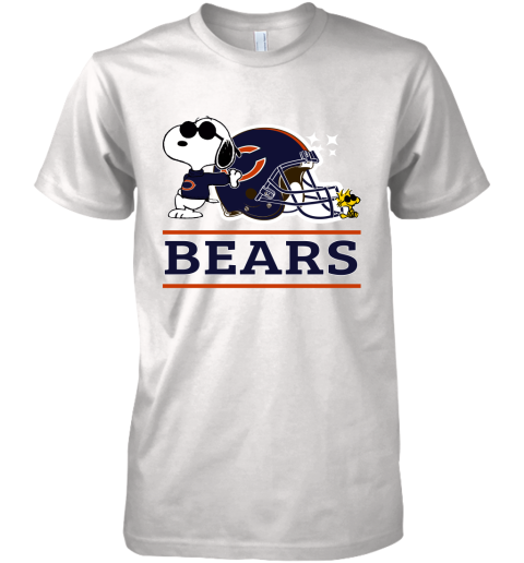 The Chicago Bears Joe Cool And Woodstock Snoopy Mashup Premium Men's T-Shirt