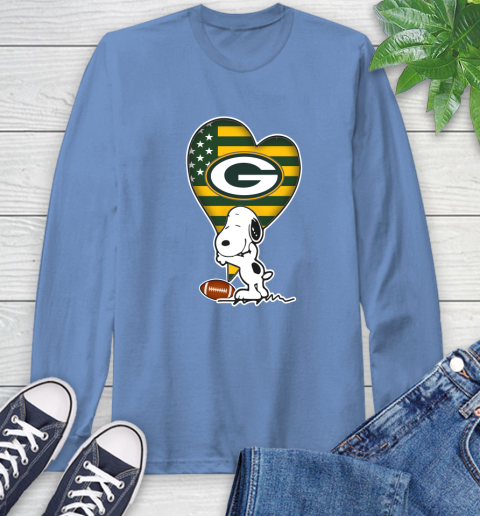 Green Bay Packers NFL Football The Peanuts Movie Adorable Snoopy Long Sleeve T-Shirt 11