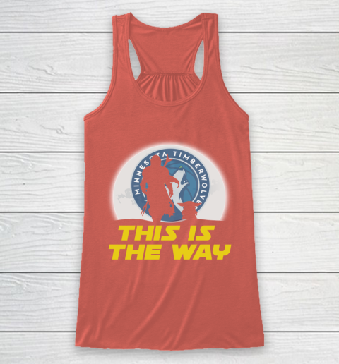 Minnesota Timberwolves NBA Basketball Star Wars Yoda And Mandalorian This Is The Way Racerback Tank 3