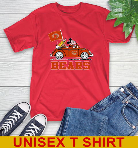 NFL Football Chicago Bears Pluto Mickey Driving Disney Shirt T-Shirt 10
