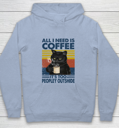 Cat that's what I do I drink beer I hate people and I know things vintage Youth Hoodie 5