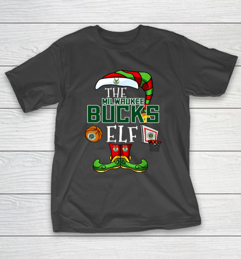 Milwaukee Bucks Christmas ELF Funny NBA T-Shirt