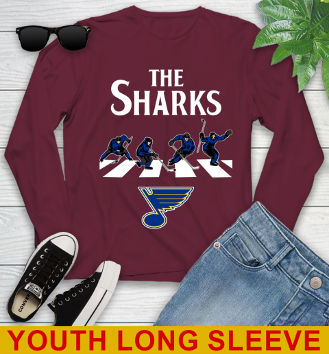 NHL Hockey St.Louis Blues The Beatles Rock Band Shirt Youth Long Sleeve 6
