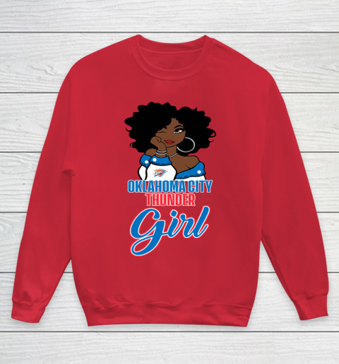 Oklahoma City Thunder Girl NBA Youth Sweatshirt 9