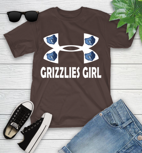 NBA Memphis Grizzlies Girl Under Armour Basketball Sports Youth T-Shirt 7
