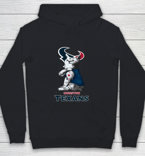 NFL Football My Cat Loves Houston Texans Youth Hoodie