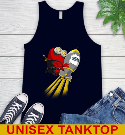 NBA Basketball San Antonio Spurs Deadpool Minion Marvel Shirt Tank Top 2