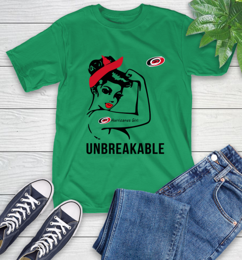 NHL Carolina Hurricanes Girl Unbreakable Hockey Sports T-Shirt 5