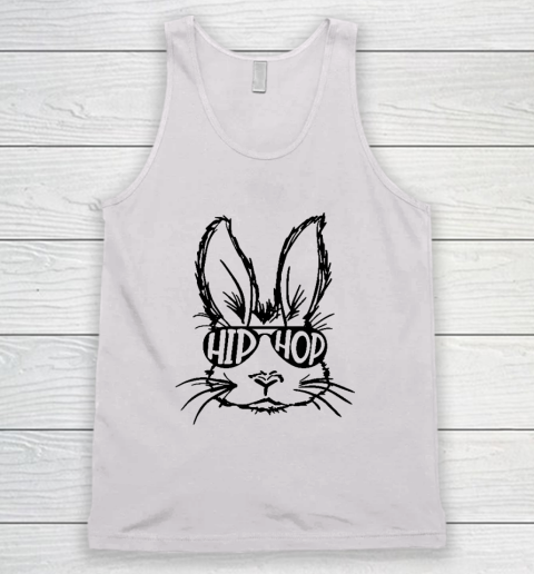 Hip Hop Bunny Face With Sunglasses Easter Day Tank Top