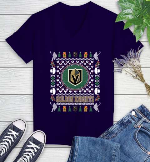 Vegas Golden Knights Merry Christmas NHL Hockey Loyal Fan Ugly Shirt 76