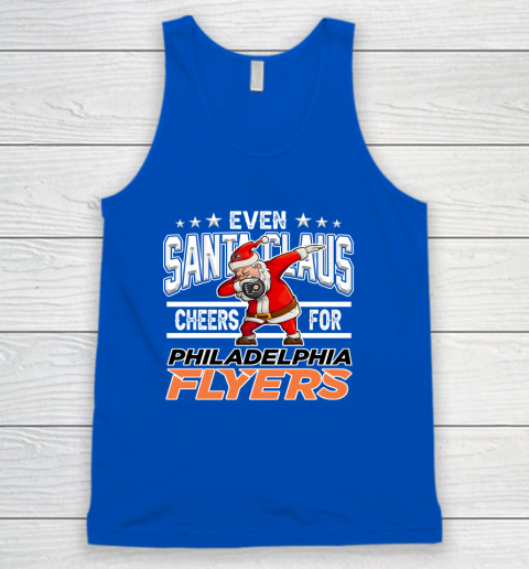 Philadelphia Flyers Even Santa Claus Cheers For Christmas NHL Tank Top 4