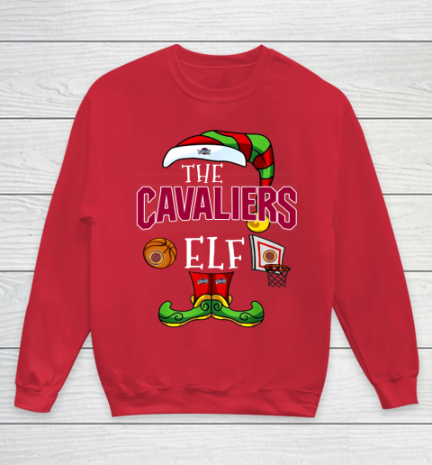 Cleveland Cavaliers Christmas ELF Funny NBA Youth Sweatshirt 7