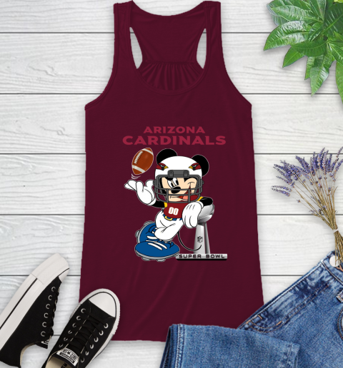 NFL Arizona Cardinals Mickey Mouse Disney Super Bowl Football T Shirt Racerback Tank 15