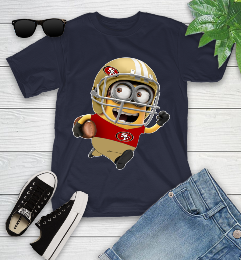 NFL San Francisco 49ers Minions Disney Football Sports Youth T-Shirt 3