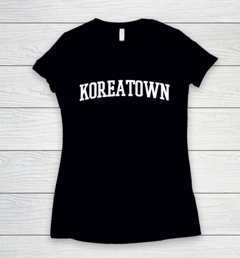 Forever 21 Koreatown Shirt Women's V-Neck T-Shirt