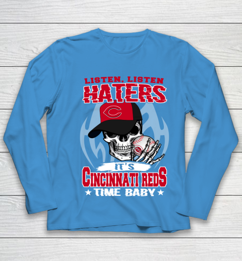 Listen Haters It is REDS Time Baby MLB Youth Long Sleeve 5