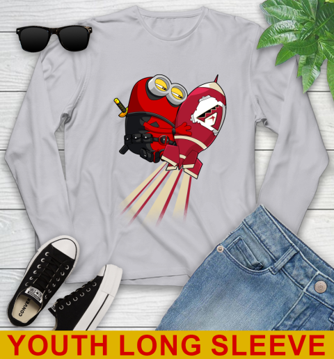MLB Baseball Arizona Diamondbacks Deadpool Minion Marvel Shirt Youth Long Sleeve 5