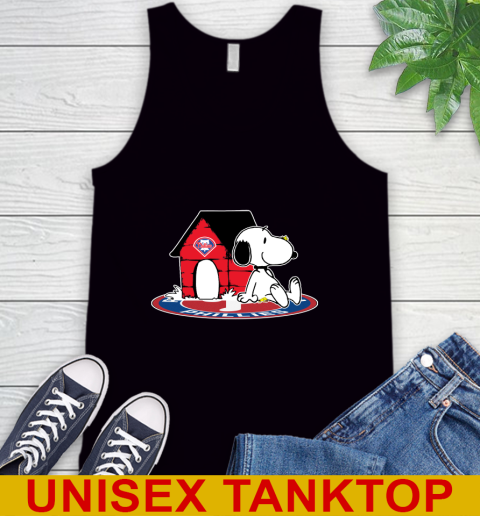MLB Baseball Philadelphia Phillies Snoopy The Peanuts Movie Shirt Tank Top 2