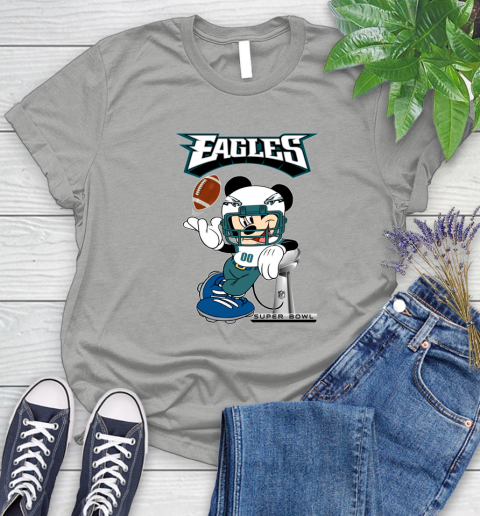 NFL Philadelphia Eagles Mickey Mouse Disney Super Bowl Football T Shirt Women's T-Shirt 10