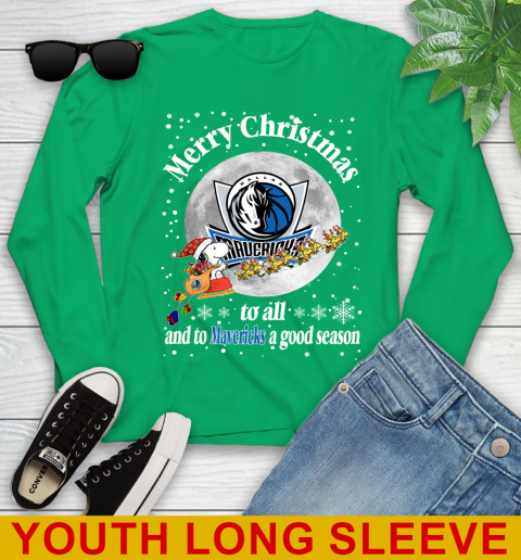 Dallas Mavericks Merry Christmas To All And To Mavericks A Good Season NBA Basketball Sports Youth Long Sleeve 7