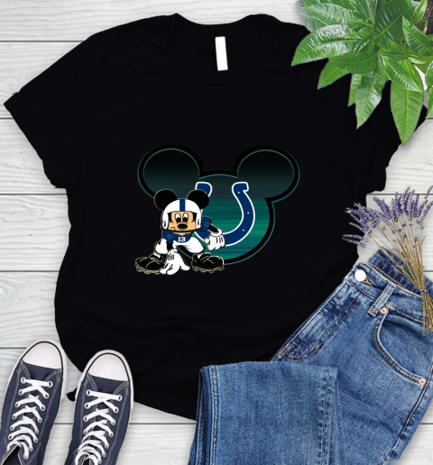NFL Indianapolis Colts Mickey Mouse Disney Football T Shirt Women's T-Shirt 2