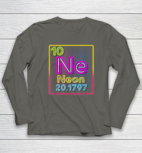 Neon Element Of The Chemistry Periodic Table For Scientists Long Sleeve T-Shirt 4