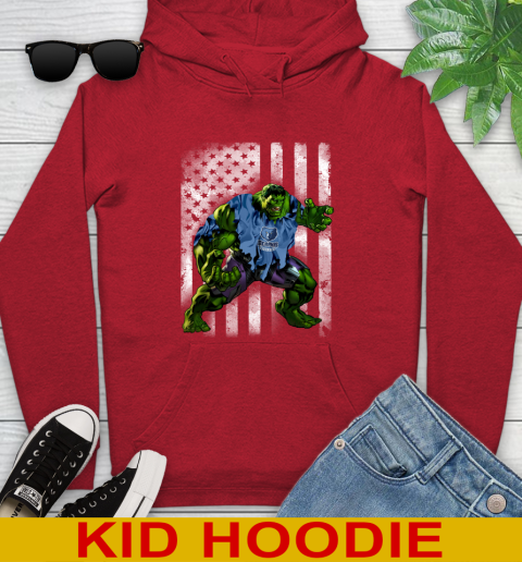 Memphis Grizzlies Hulk Marvel Avengers NBA Basketball American Flag Youth Hoodie 11