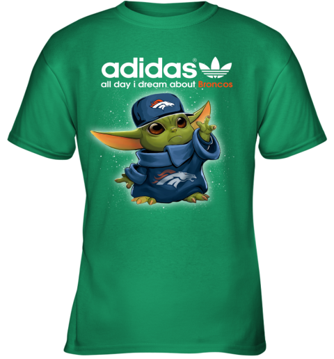 Baby Yoda Adidas All Day I Dream About Cleveland Browns Youth T-Shirt 