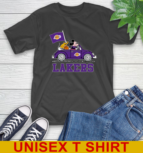 NBA Basketball Los Angeles Lakers Pluto Mickey Driving Disney