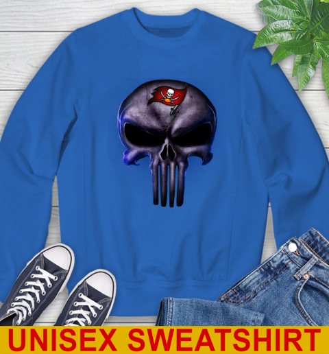 Tampa Bay Buccaneers NFL Football Punisher Skull Sports Sweatshirt 11
