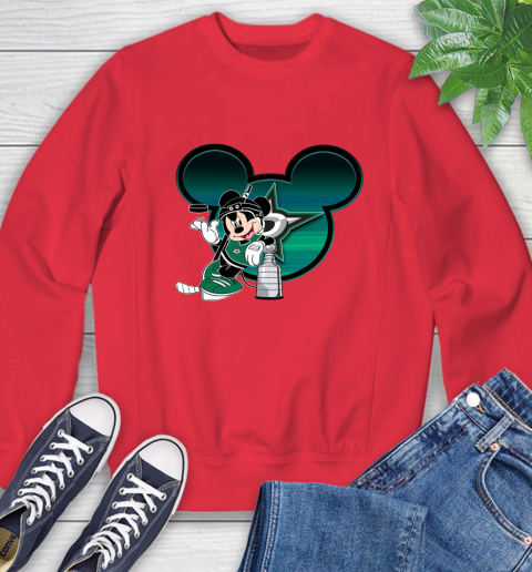 NHL Dallas Stars Stanley Cup Mickey Mouse Disney Hockey T Shirt Sweatshirt 10