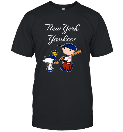 New York Yankees Let's Play Baseball Together Snoopy MLB Unisex Jersey Tee