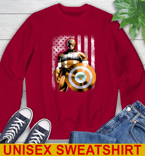 New York Knicks NBA Basketball Captain America Marvel Avengers American Flag Shirt Sweatshirt 9