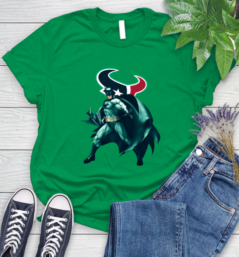 NFL Batman Football Sports Houston Texans Women's T-Shirt 6