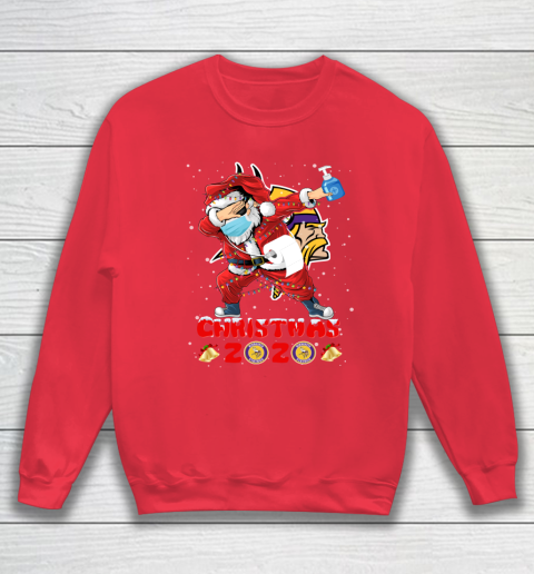 Minnesota Vikings Funny Santa Claus Dabbing Christmas 2020 NFL Sweatshirt 7